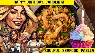 Happy Birthday Carolina!  Paella for our Onesie Queen