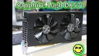 💻16 ГБ майнинговая карта Sapphire RX570 | тестирование производительности | майнинг монет Grin!
