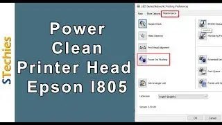 Power Flush or Clean your Printer Head - Epson l805
