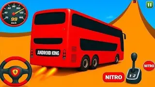 Crazy Bus Mega Ramp Challenge Impossible Tracks Impossible Racing Android Game Play 3d