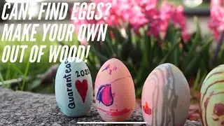 DIY Wooden Easter Eggs