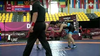 1/4 FS - 61 kg: L. MIKAYELYAN (ARM) v. I. HRAMYKA (BLR)
