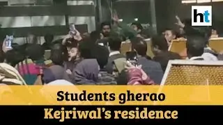 Delhi violence: Students protest outside CM Kejriwal&rsquo;s residence, detained