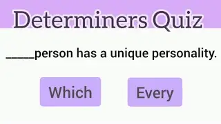 Determiners Quiz | Test Your English Level