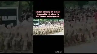 Soldiers march off cadence to protest Trump's military parade!