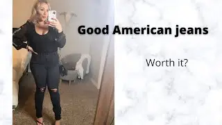 2021 GOOD AMERICAN JEANS TRY ON