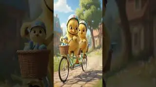Cycling 🚴 tiny 🐥 chicks #TinyChicks#ChicksCycling#BabyChicks#CuteChicks#CyclingFun#CuteRide