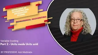 Managerial Accounting: Variable Costing ( Units made Units sold )