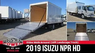 Landscape Truck - 2019 Isuzu NPR HD With Pull-Down Door