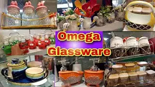 DMart 🤩|Omega Glassware Latest Collection |Trendy Kitchen Organiser Ceramic Storage Set UnderCabinet