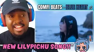 [SUB]  @LilyPichu  (comfi beats) - blue heart ♫ MV REACTION!