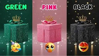 😱 3 Gift Box Challenge 🎁 The GREEN, PINK, or BLACK Box  Pick the Winner!