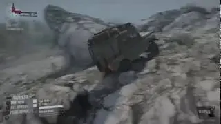 Spintires: MudRunner UAZ Island Map Water Crossing and Hill Climb