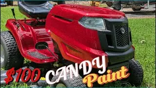 Lawn Mower CANDY PAINT job TROPIC GLITZ The New LAWN KING is in Town