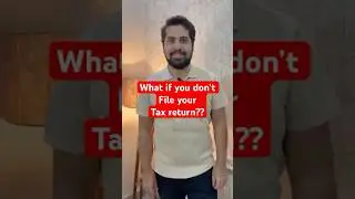 What if you don&rsquo;t file income tax return ?? #incometax