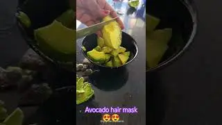 How to make AVOCADO HAIR MASK for MASSIVE hair GROWTH