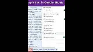 🔥OMG 😱  | SPLIT TEXT in Google Sheets |#Shorts