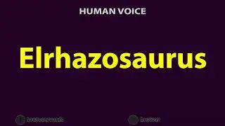 How To Pronounce Elrhazosaurus