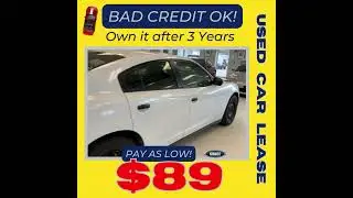 ⭐Lease & Own it after 3 Years! ★ Stock 3639-6882, 17 Dodge Charger, White, All Wheel Drive
