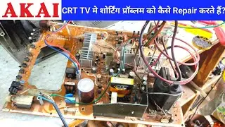 Akai crt tv repair step by step ! Akai tv dead fault repair! Crt tv repair#atozrepairing