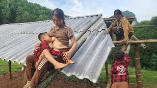 Mother and Daughter Build a Bamboo House | Simple Village Life