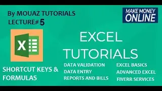 Advanced Excel Lec # 5 | Abstract Fun in Excel |Earn Money Online | Freelancing | Mouaz Tutorials