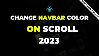 Mastering React: How to Change Navbar Background Color on Scroll (Beginner's Tutorial)