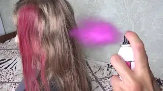 КРАСИМ ВОЛОСЫ ДОМА. Цветные Прядки за 1 минуту. LOREAL COLORISTA SPRAY.