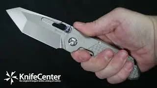Remette Knives RT-Cool Leopard Frame Lock Front Flipper Knife