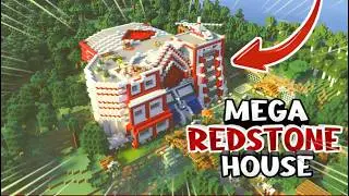 MEGA REDSTONE HOUSE SUPER EPIC - DOWNLOAD MAP MCPE
