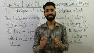 Difference between Simple Index and Composite Index 2022 | Chapter 5 | Statistics Tutor