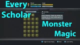 How to Get EVERY Monster Magic for the Scholar - Crystal Project