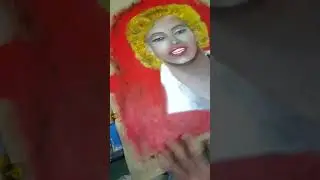 Marylin dipinto realizzato con pastelli ad olio e colori ad olio - Loy Claudio-
