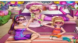 Super Barbie Pyjama Party - Games for girls