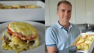 Pyszna zapiekanka z młodej kapusty i mięsa mielonego