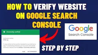 How to verify for google search console | how to verify website on google search console