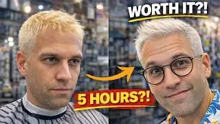 TRYING SILVER WHITE 💇🏼&zwj;♂️ hair for the FIRST TIME, Phuket Thailand 🇹🇭
