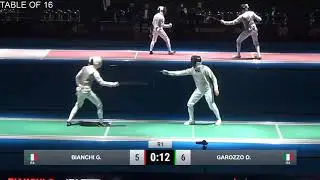 2019 137 T16 05 M F Individual Tokyo JPN WC GREEN GAROZZO ITA vs BIANCHI ITA