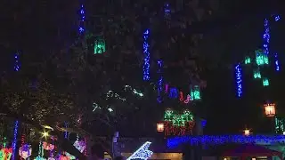 Holiday light displays in Austin