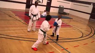Saint Boniface Karate, Westwood branch, Winnipeg MB, Canada advanced class  jyu kumite 2
