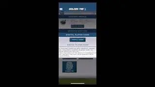 #GoldenTee #PGA TOUR Caddy App - Account Details and NFC Digital Player Card