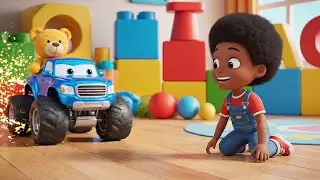 Six Little Toy Trucks Roll Roll Roll | Nursery Rhymes for Kids & Baby Songs