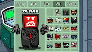 TV man in Among Us ◉ funny animation - 1000 iQ impostor