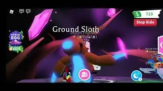 Making Mega Neon Ground Sloth Adopt Me with Neon Family by Pinoy Family Plays