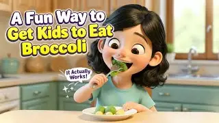 A fun way to get kids eat broccoli - Healthy eating for children - Easting veggies video and music