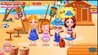 Baby Hazel Game Movie - Baby Hazel Beach Party - Dora The Explorer - Baby Cute Baby Hazel Kids Game