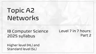 Topic A2: Networks | IB Computer Science (2025 syllabus)