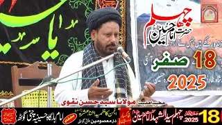 Molana Syed Hassan Naqvi || 18 Safar 1447 | 13 August 2025 || Chelum Imam Hussain a.s ChaniGoth.