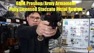 6-мм газовый пистолет Proshop Staccato с системой отдачи (внешний вид Staccato, но внутренние ком...