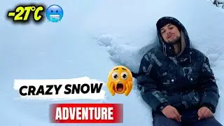 Surviving -27&deg;C ❄️ Craziest Snow Adventure | Bhyia Vlogs 😱